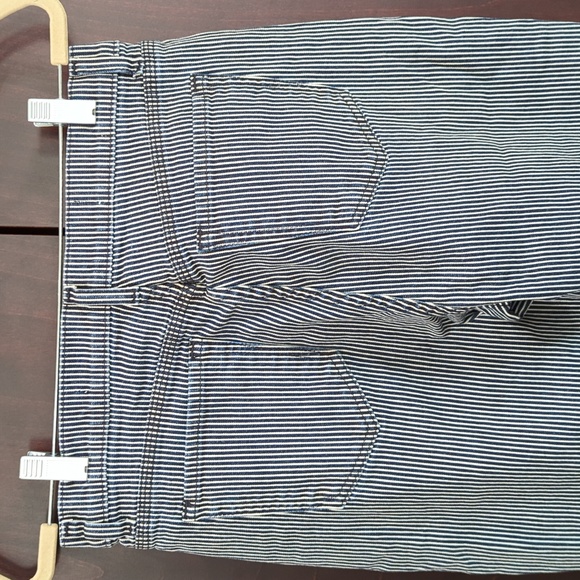 Baldwin navy/white engineer stripe skinny jeans 29 - Picture 4 of 9